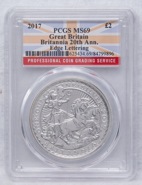 Großbritannien 2 Pfund 2017 - 20 Jahre Britannia* 1 oz. Silber