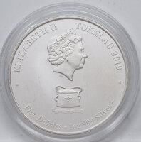 Tokelau 5 Dollar 2019 - Loggerhead Turtle* 1 oz.