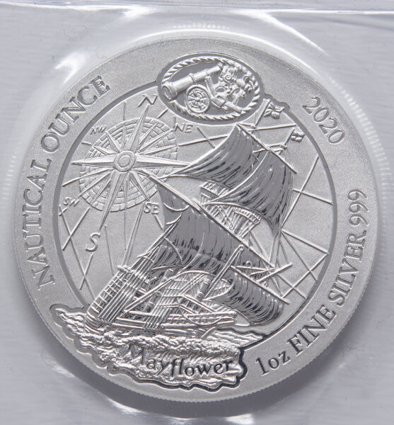 Ruanda 2020 50 RW Francs - Nautische Unze - Mayflower - 1 Unze Silber*