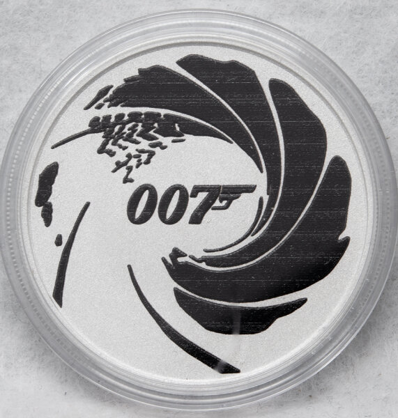 Tuvalu 1 Dollar 2022 - James Bond - No Time to die - coloriert*