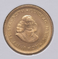 Südafrika 1 Rand 1967 - Riebeeck - Gold