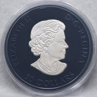 Kanada 50 Dollar 2022 - Maple in Motion - Blue Rhodium - 5 oz.*