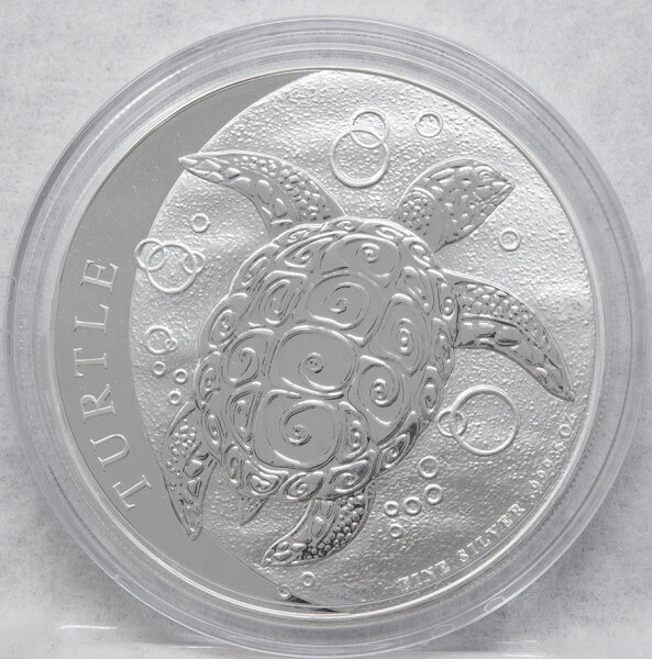 Niue 2 Dollar 2022 - Hawksbill Turtle - 5 oz. silber*