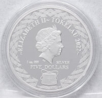 Tokelau 5 Dollar 2022 - Signs of Zodiac - Gemini* 1 oz.