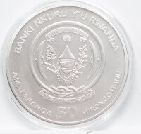 Ruanda  2016 50 RW Francs - Erdmännchen - 1 Unze - Privy FAB15*