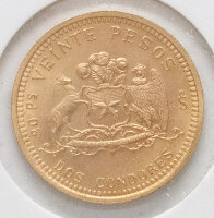 Chile 20 Pesos 1976 - Gold