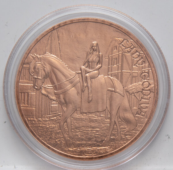 1 oz Kupfer - Mittelalter-Serie #3 - Lady Godiva