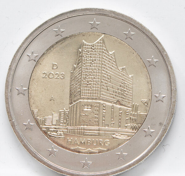 Deutschland 2 Euro 2023 - Hamburg - Elbphilharmonie - A*