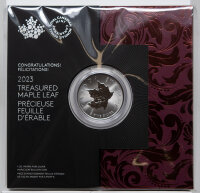 Kanada 5 Dollar 2023 - Treasured Maple Leaf - Gratulation - 1 oz. Silber