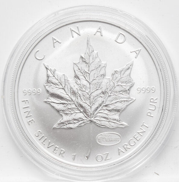 Kanada 5 Dollar 2000 - Maple Leaf - 1 oz. Silber* - Privy EXPO Hannover