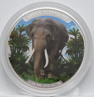 Kambodscha 3.000 Riels 2023 - Big Five #1 - Asian Elephant* - coloriert