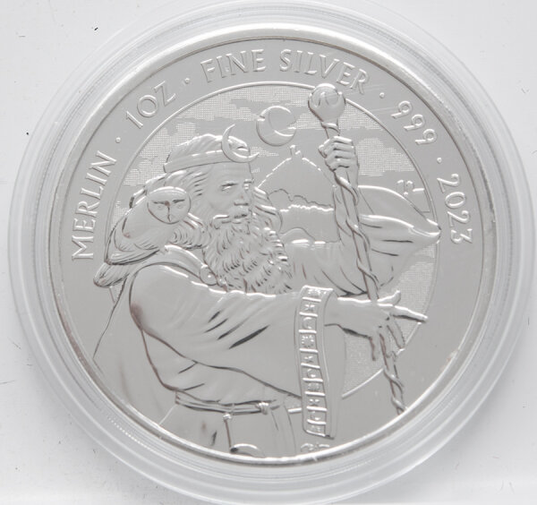 Großbritannien 2 Pfund 2023 - Myths & Legends #5 - Merlin - 1 oz. Silber