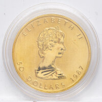 Kanada 50 Dollar 1987 - Maple Leaf - 1 oz. Gold