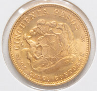 Chile 50 Pesos 1966 - Gold