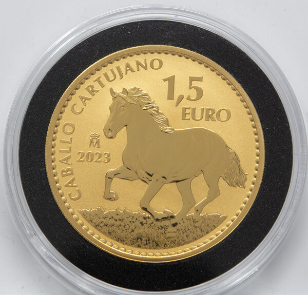 Spanien 1,5 Euro 2023 - Cartujano Horse - Gold 1 Unze