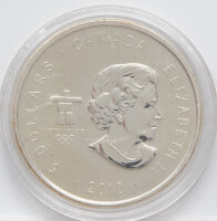 Kanada 5 Dollar 2010  - Maple Leaf - Vancouver- 1 oz Silber* II.Wahl