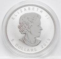 Kanada 5 Dollar 2019 - Maple Leaf - 1 oz Silber - Privy Grammophon*