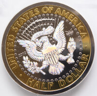 Half Dollar  - Kennedy - Nachprägung - Medaille - 3 Unzen Silber*