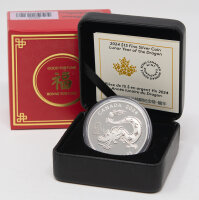 Kanada 15 Dollar 2024 - Lunar - Jahr des Drachen - rund*