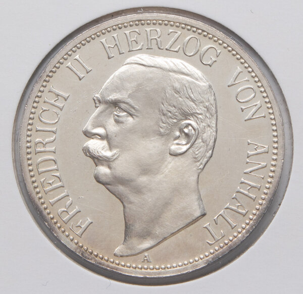 Deutsches Reich 3 Mark 1909 - Friedrich II. - Herzog von Anhalt*