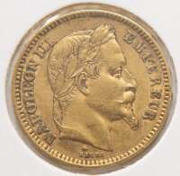 Frankreich 20 Francs 1861 - Napoleon III. - Gold