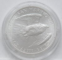 San Marino 5 Euro 2024 - Wanderfalke - 1 oz Silber