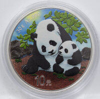 China 10 yuan 2024 - Panda - coloriert