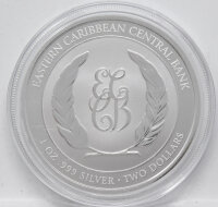 St. Lucia EC8 - Coat of Arms - 2 Dollar 2023 1 oz.