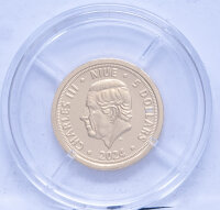 Niue 5 Dollar 2024 - Czech Lion - 1/25 oz. Gold