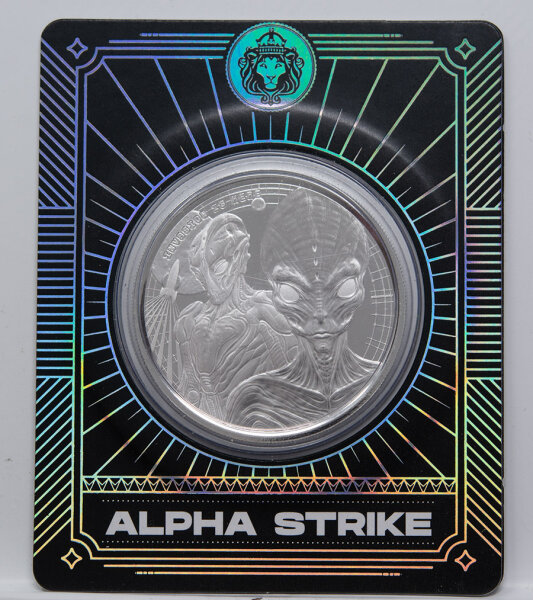 Ghana 20 Cedis 2023 - Alien - 1 oz. Silber - Alpha Strike