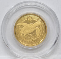 Cayman Islands 2 Dollar 2023 - Loggerhead Turtle - 1/10 oz. Gold