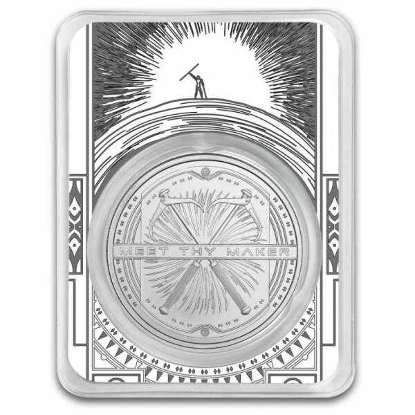 Silver Round Dune - Meet thy Maker - 1 oz Silber in Coincard