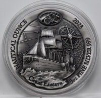 Ruanda 2023 1000 RW Francs - Nautische Unze - Great Eastern - 3 oz. - antique finish