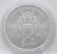 Malta 5 Euro 2024 - Malteser Kreuz - 1 oz Silber BU