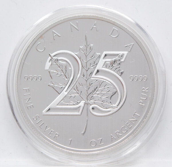 Kanada 5 Dollar 2013 - 25 Jahre Silber Maple Leaf - 1 oz Silber*