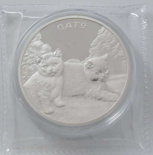 Fiji 50 Cents 2024 - Cats #3 - 1 oz. Silber