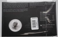 Australien 1 Dollar 2024 - Lunar III - Jahr des Drachen  blue coloriert in Coincard