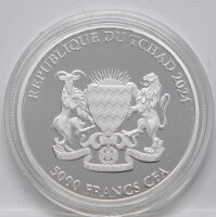 Tschad 5.000 Francs 2024 - Red Panda 1 Unze Silber*