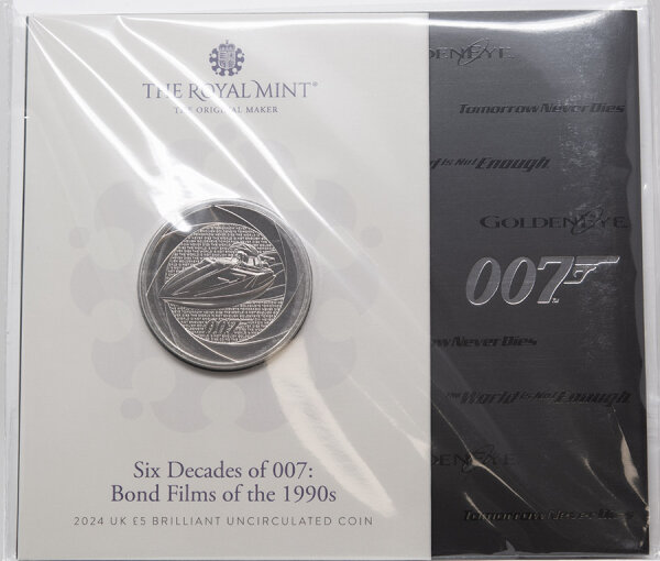 Großbritannien 5 Pfund 2024 - James Bond of The 90´s  BU
