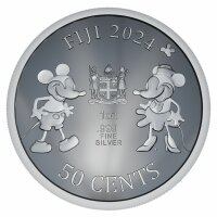 Fiji 50 Cents 2024 - Steamboat Willie - 1 oz. Silber*