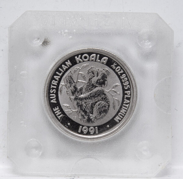 Australien 15 Dollar 1991 - Koala - Platin 1/10 Unze*