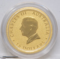 Australien 15 Dollar 2024 - Kookaburra - 1/10 oz. Gold