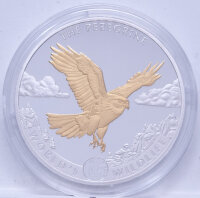 Kongo 20 Francs 2024 - World´s Wildlife - Peregrine Falcon - Wanderfalke - vergoldet