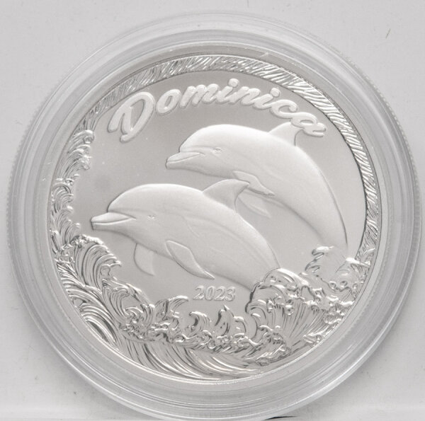 Dominica EC8 - Dolphin - 2 Dollar 2023* 1 oz.