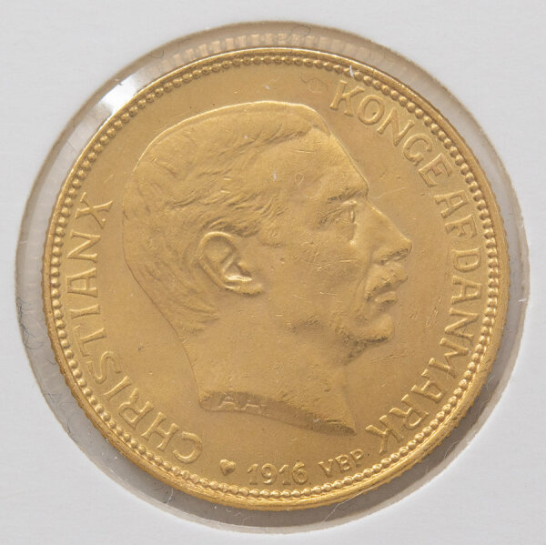 Dänemark 20 Kronen 1916 - Christian X.