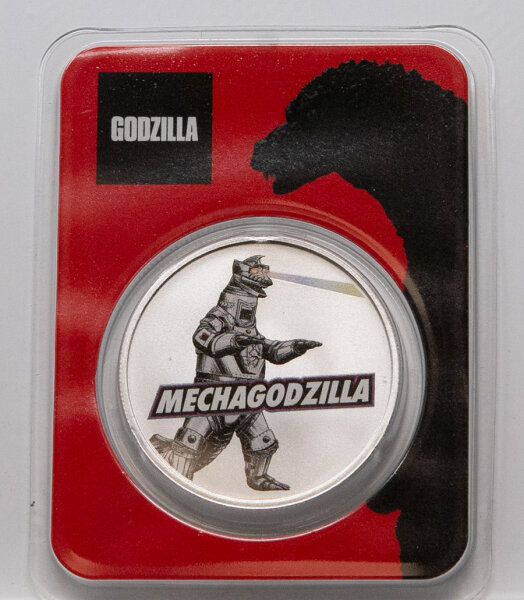 Niue 2 Dollar 2024 - Godzilla vs. Monsters - Mechagodzilla* - coloriert in Coincard