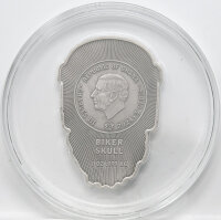 Ghana 5 Cedis 2024 - Biker Skull - 1 oz. Silber - Ultra...