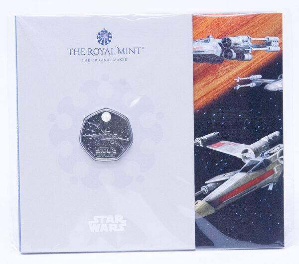 Großbritannien 50 Pence 2024 - Star Wars - X-Wing Fighter