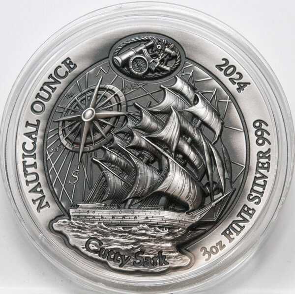 Ruanda 2024 1.000 RW Francs - Nautische Unze - Cutty Sark - 3 oz. - antique finish