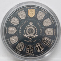 Niue 2 Dollar 2023 - Camelot Series #1 - Arthur Pendragon  - Multimetal im Blister